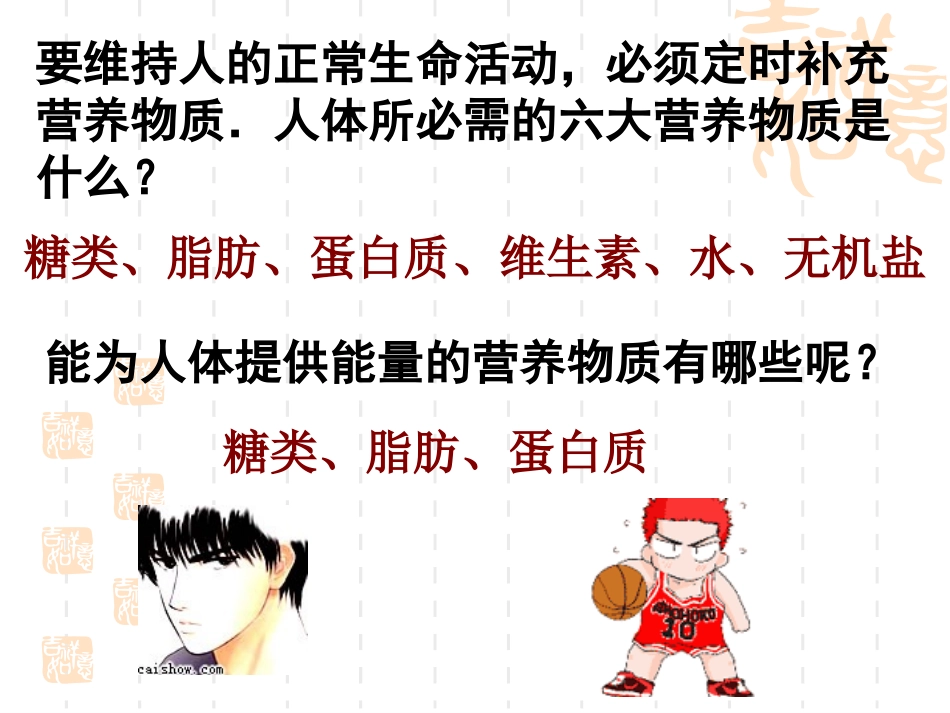 选修1第一章第一节生命的基础能源——糖类1课件_第3页