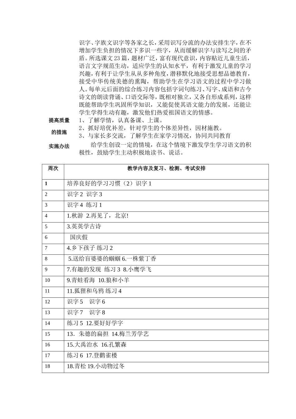 (新小)学期授课计划_第2页