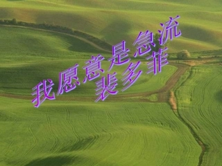 我愿意是急流