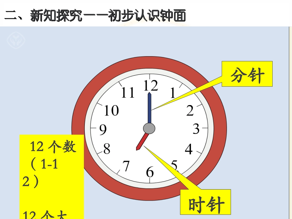 小学数学人教2011课标版一年级一年级上册数学--认识钟表_第3页