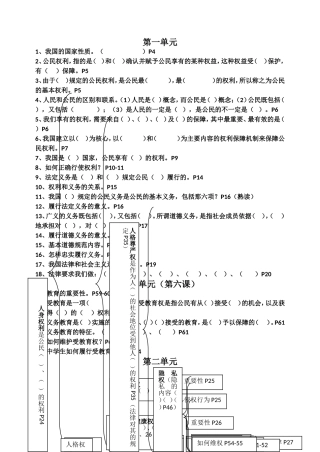 八年级下期中复习提纲
