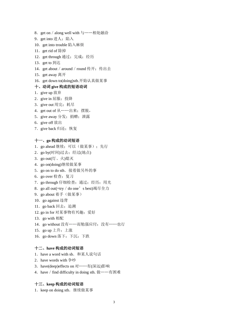 高考常用的动词短语搭配.doc1---副本-(2)_第3页