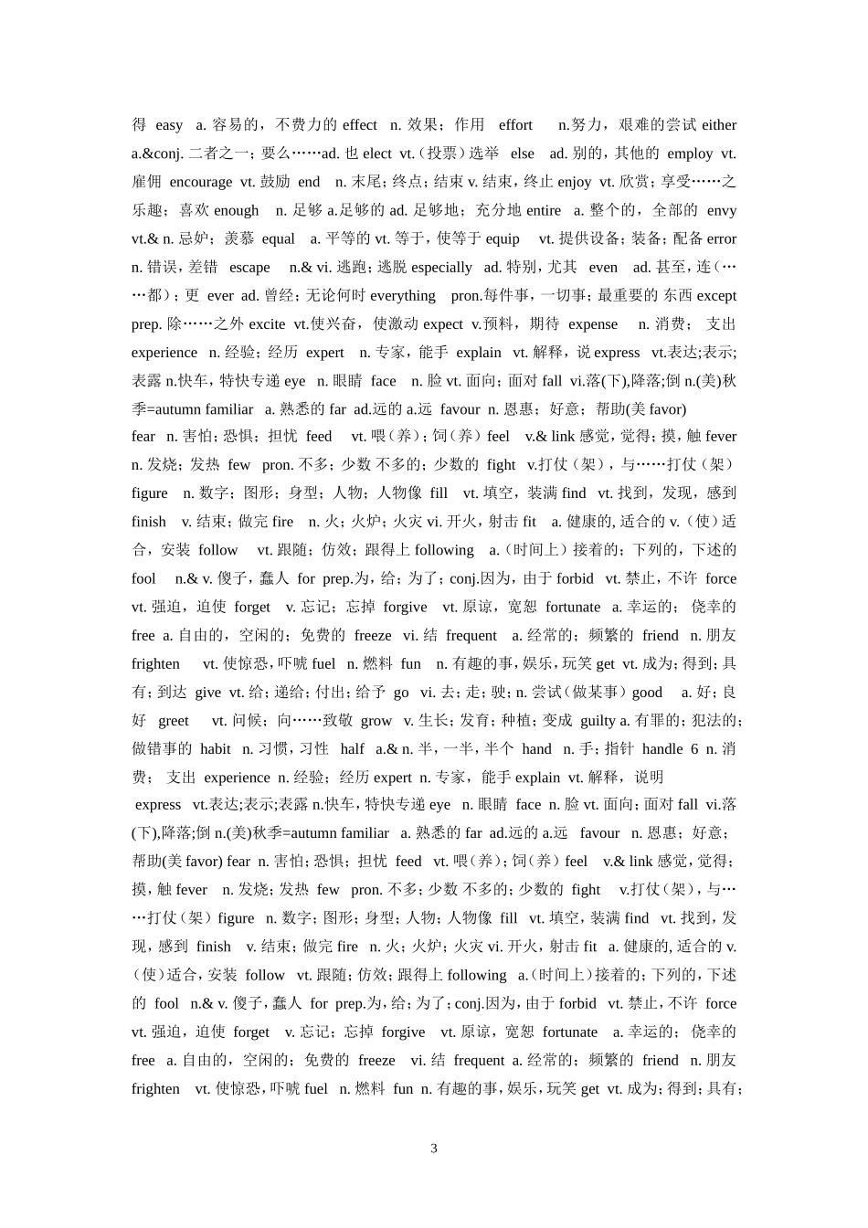 1高考英语最常用的单词abandonv_第3页