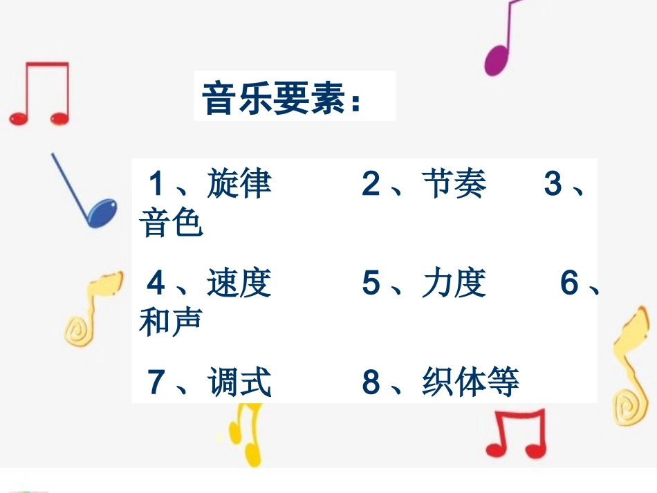 旋律的构成要素二、节奏(改编节奏的几种方法)_第1页