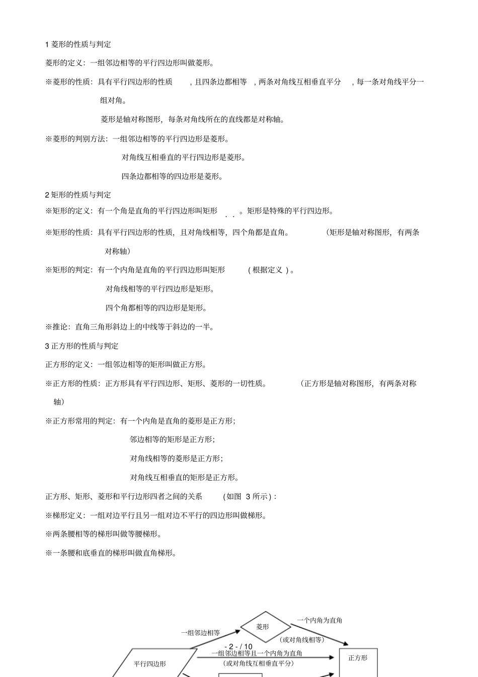 九年级数学上册重点知识点归纳北师大版_第2页