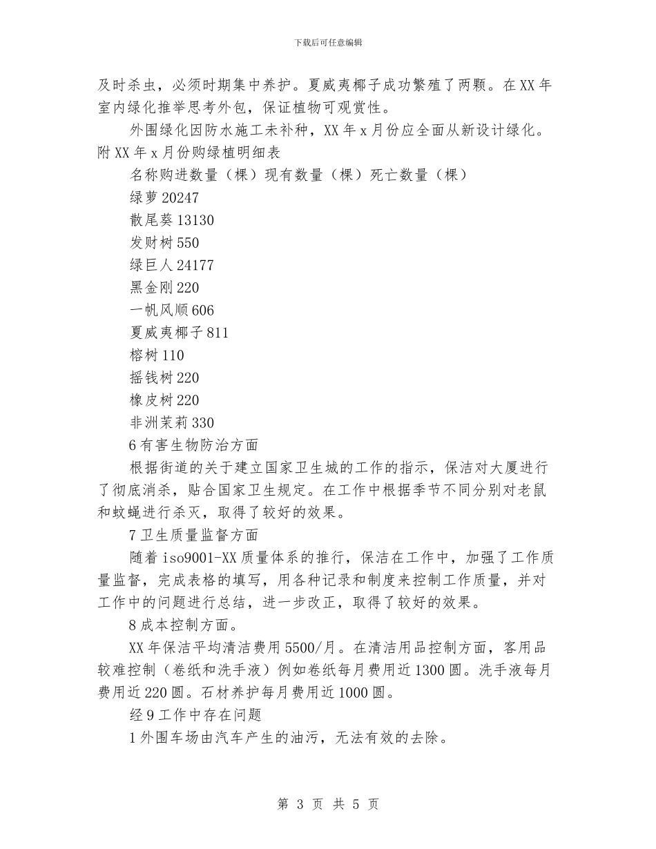 保洁员年终工作总结_第3页