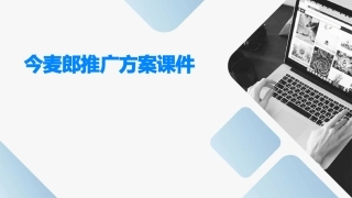 今麦郎推广方案课件