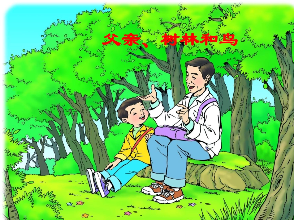 三年级语文《父亲树林和鸟》PPT_第1页