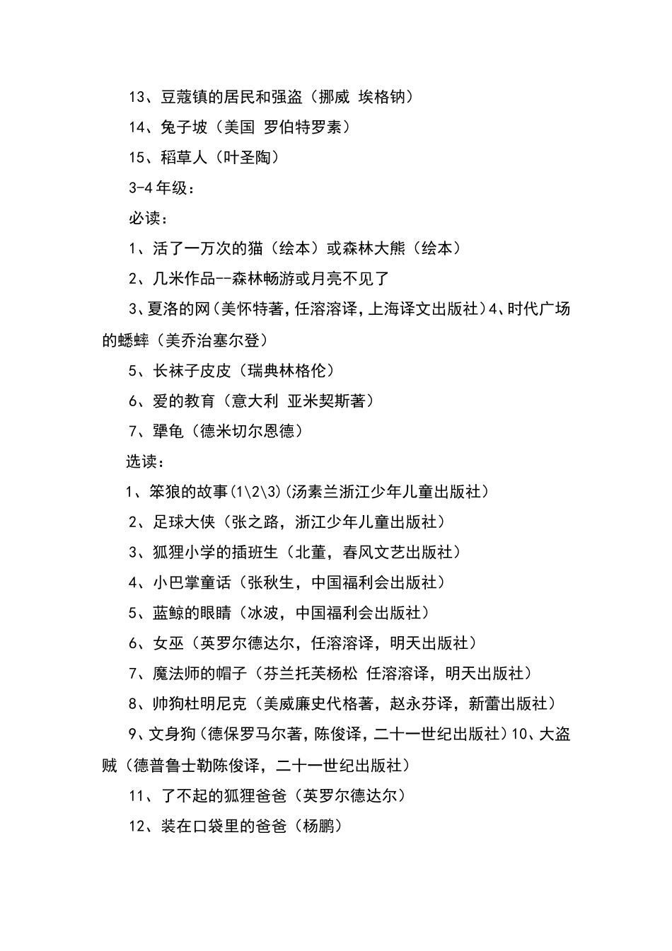 全国小学著名语文特级教师窦桂梅推荐书目_第2页