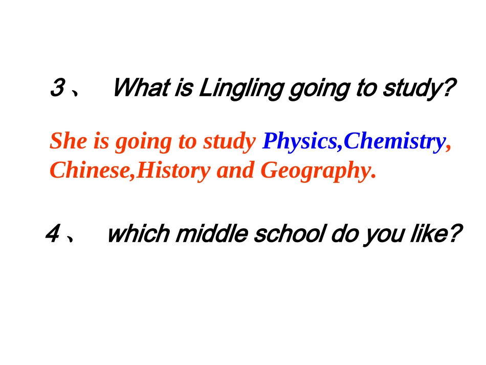 外研社新标准英语六年级下册Module10Unit2_第3页