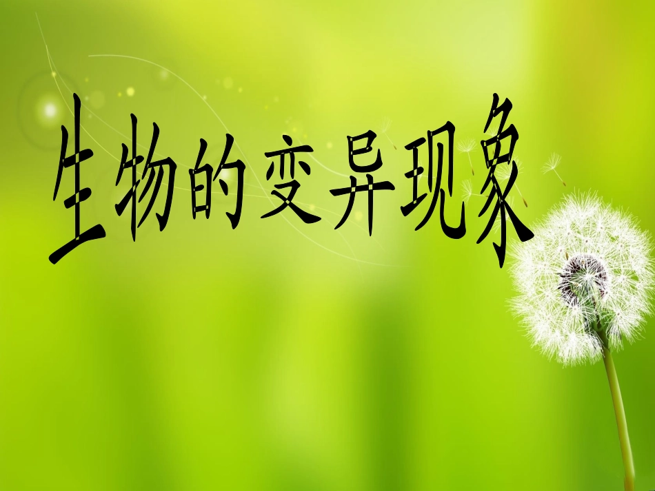 2生物的变异现象_第1页