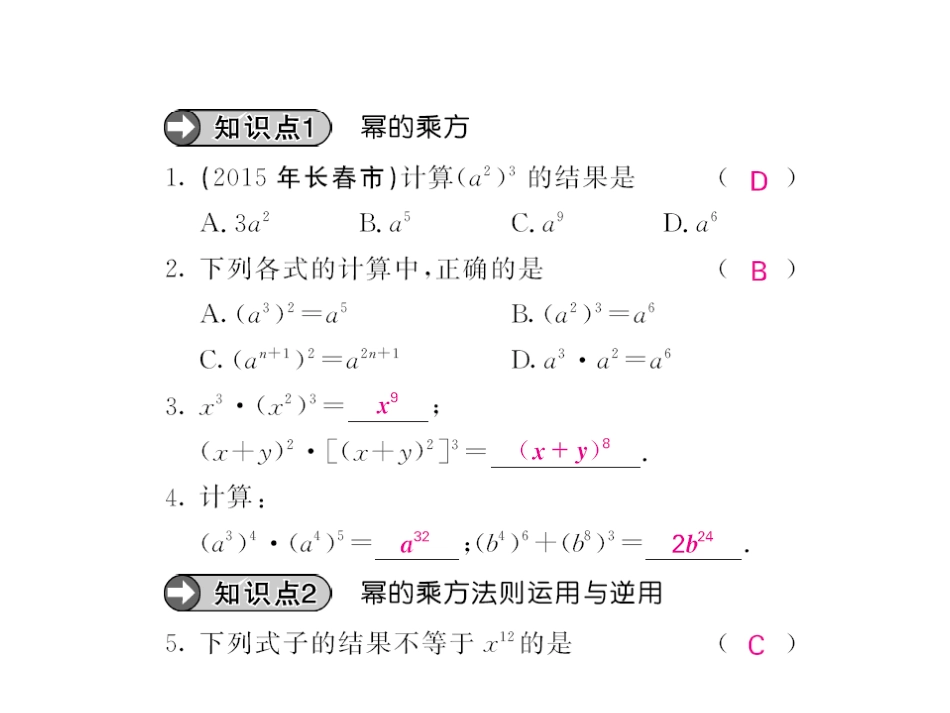 幂的乘方与积的乘方_第3页