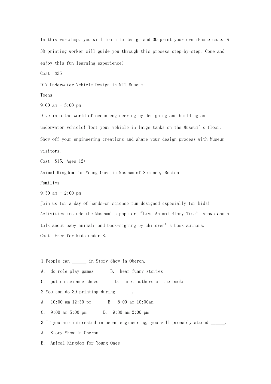 吉林省吉林市中考英语复习精选试卷4 人教新目标版试卷_第2页