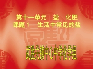 生活中常见的盐第一课时定稿