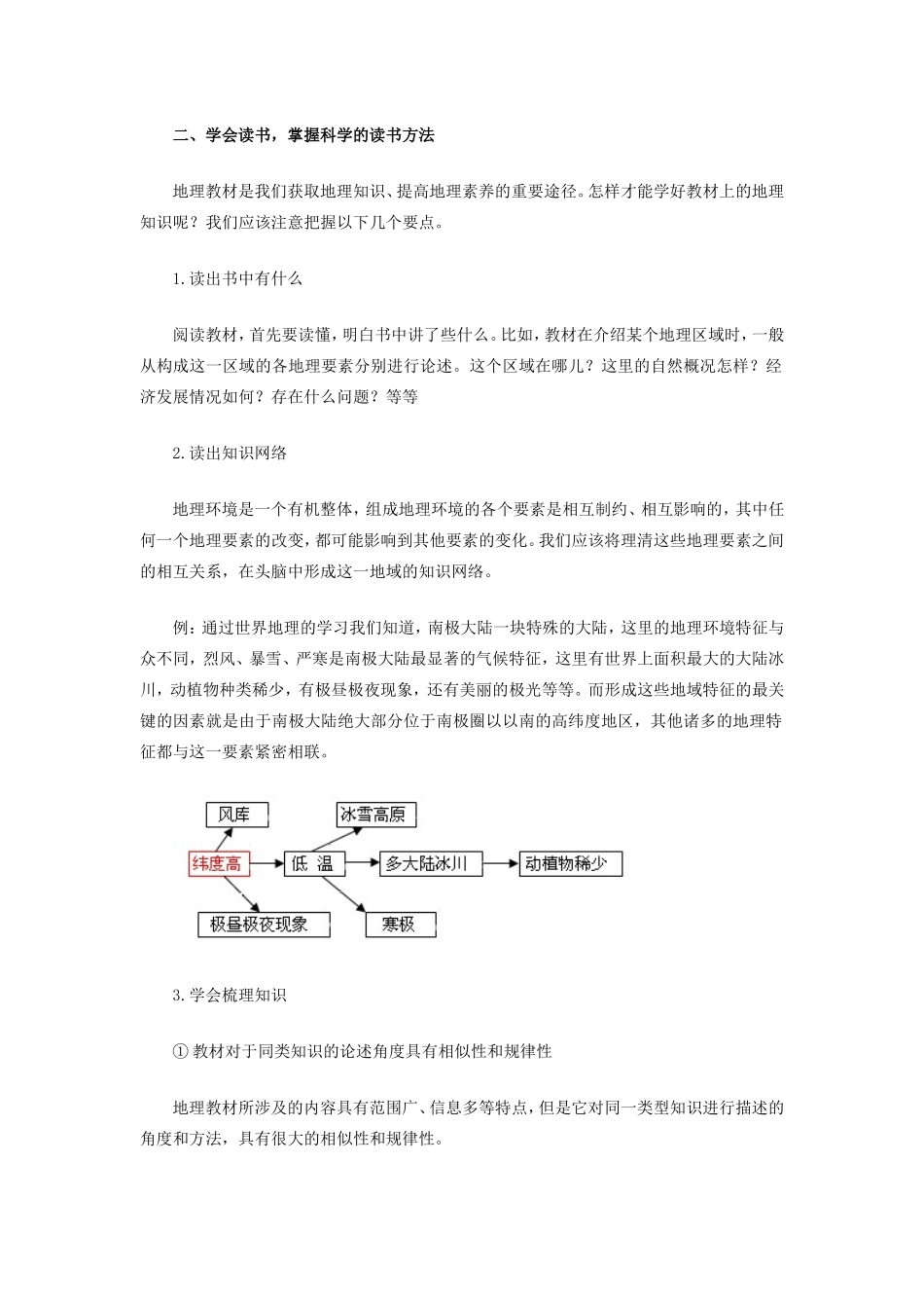 初中地理学习方法漫谈学法指导 试题_第3页