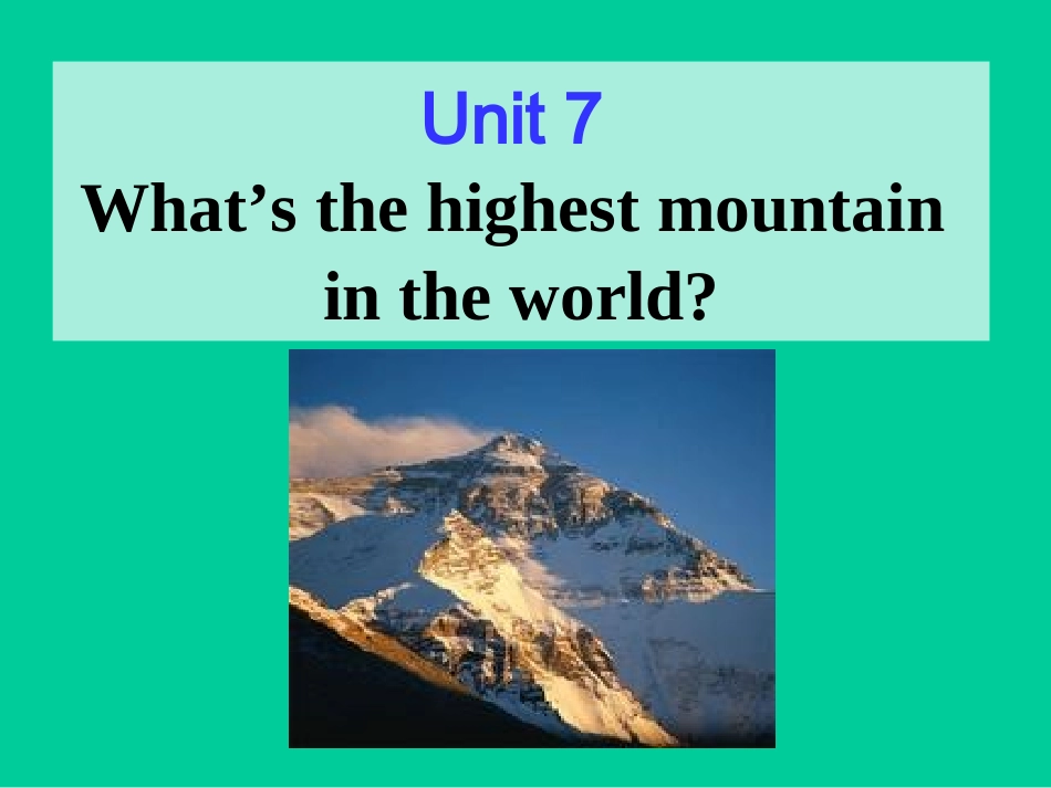 中学八年级英语下册教学课件：Unit-7-Section-A2_第1页