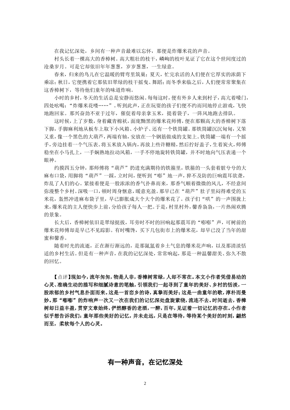 2013有一种声音-在记忆深处_第2页