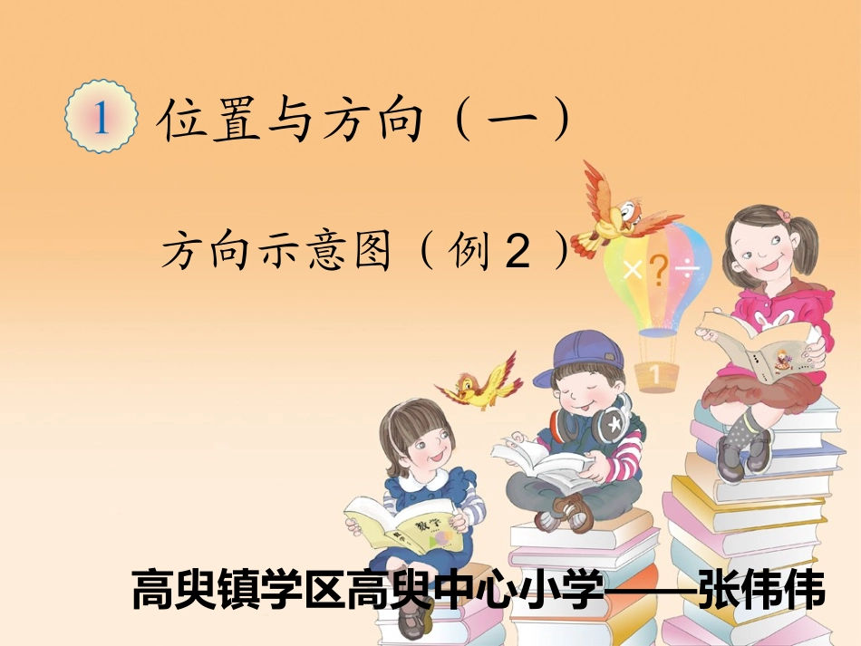 人教2011版小学数学三年级位置与方向第二课时PPT_第1页