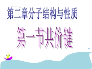 第二章第一节共价键99