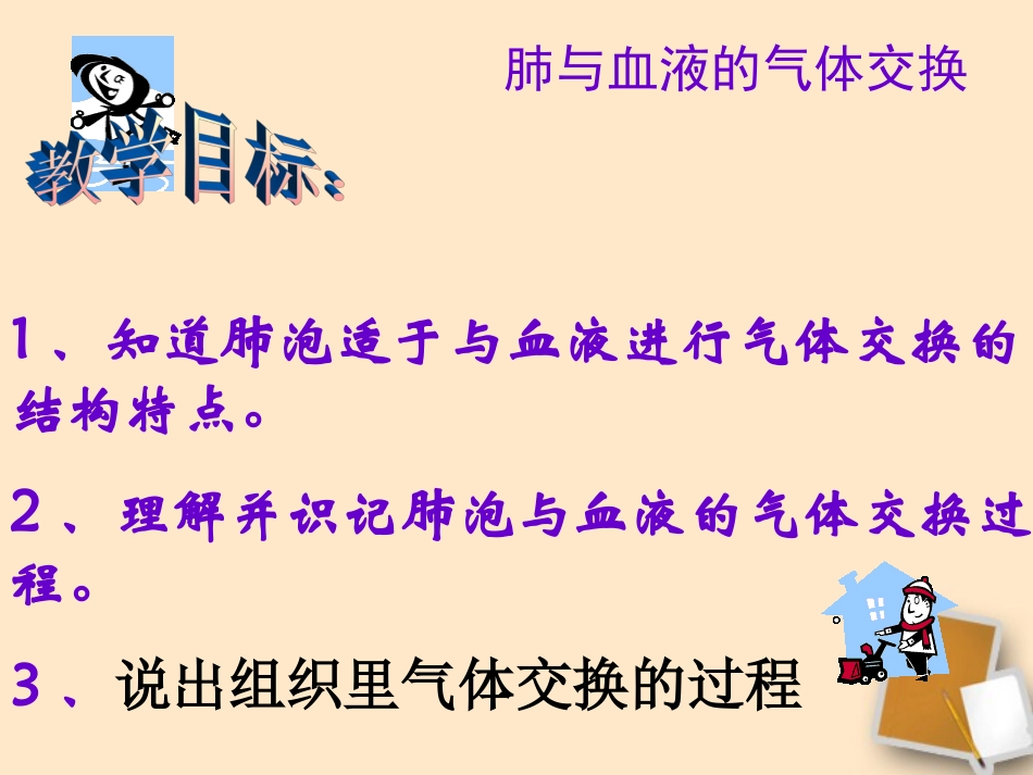 七年级生物下册第三章第二节发生在肺内的气体交换课件人教新课标版_第2页