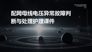 配网母线电压异常故障判断与处理护理课件