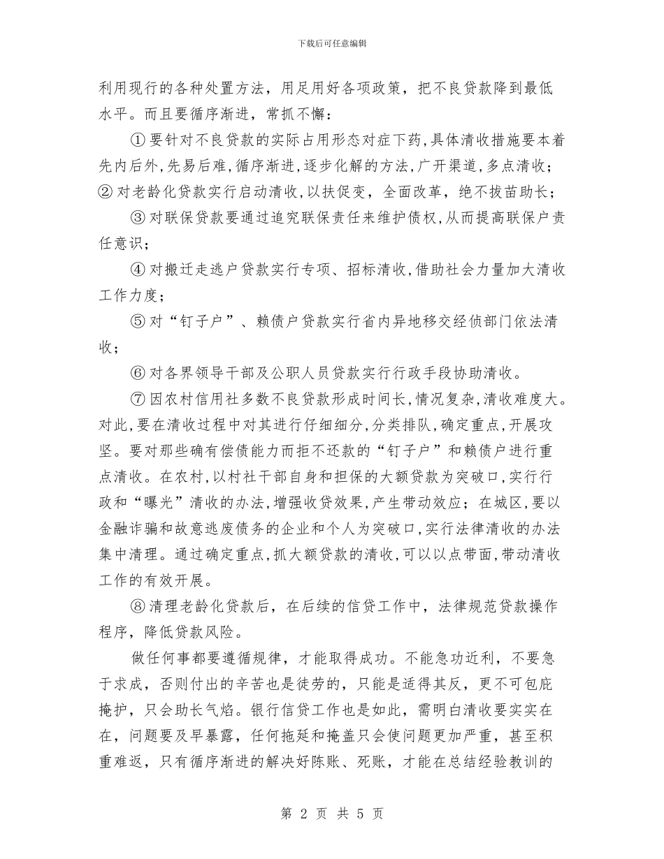 信贷客户经理工作总结与信贷工作总结范文汇编_第2页