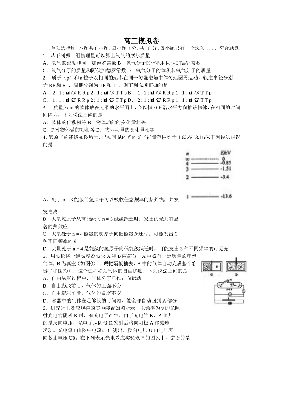 2006江苏高考_第1页