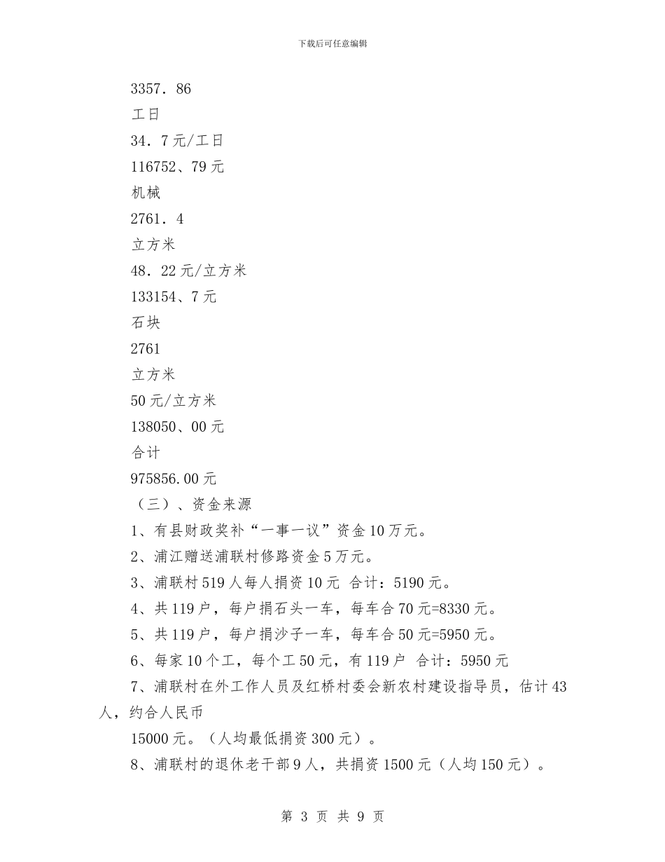 修建基耕路计划书与俱乐部光棍节活动策划汇编_第3页