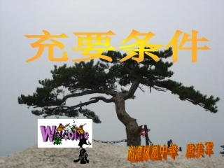 1.1.2充分条件和必要条件