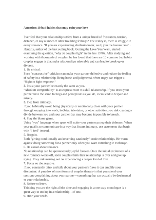 10habitstoriunyourlove