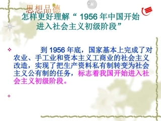 初级阶段的社会主义