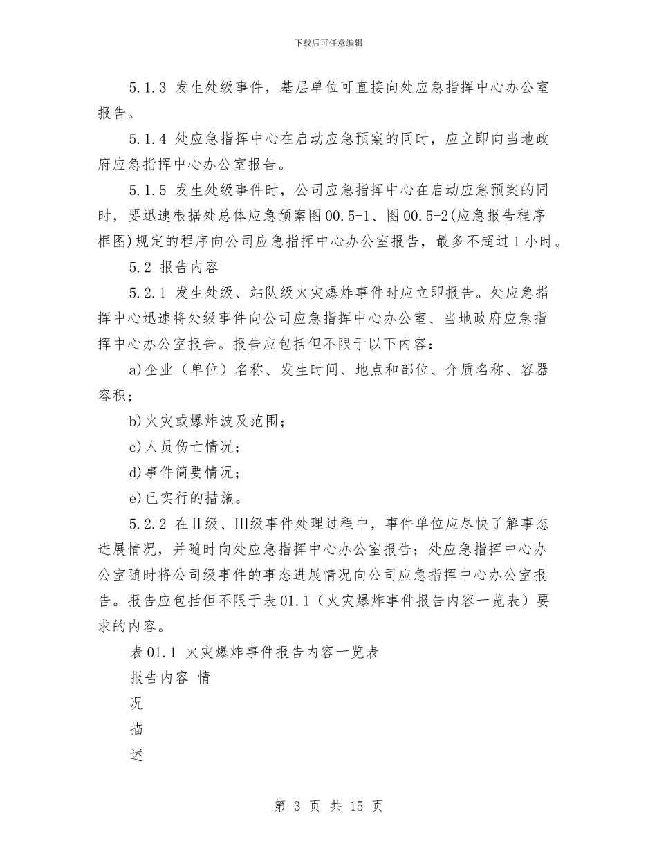 储油罐专项应急预案与储灰场溃坝应急预案汇编_第3页