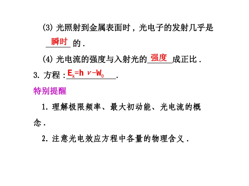 2011届物理一轮复习课件：15.1《波粒二象性》_第2页