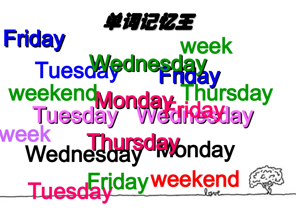 Unit2-My-week-B-Let‘s-learn_第2页