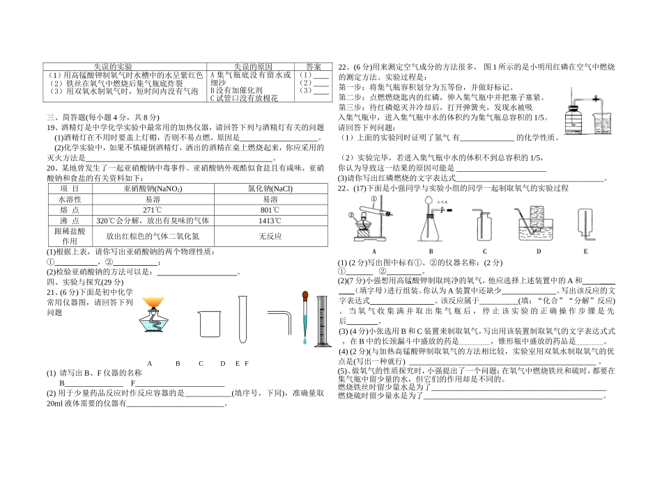 2010年联考化学月考9月试题一_第2页