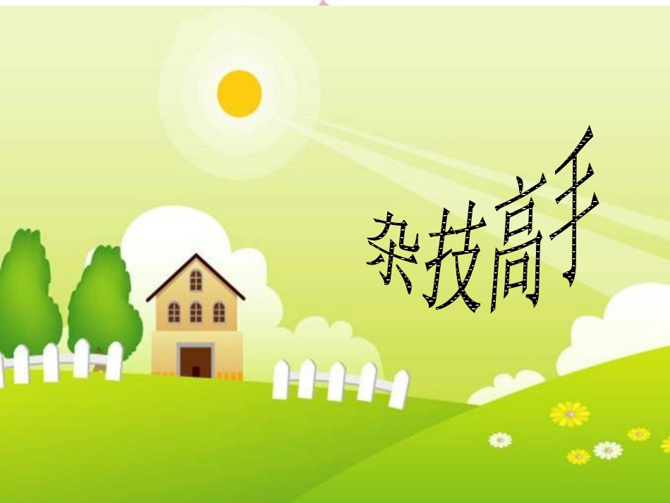 《杂技高手》课件2_第1页