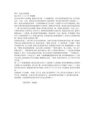 梦中-你远去的背影