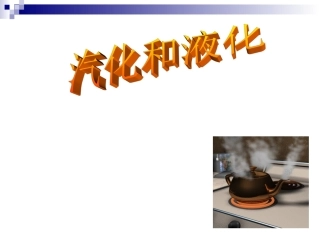 汽化和液化(1)