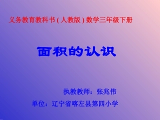 人教2011版小学数学三年级面积的认识课件-(2)