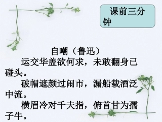 小学语文六年级上册《有的人》课件