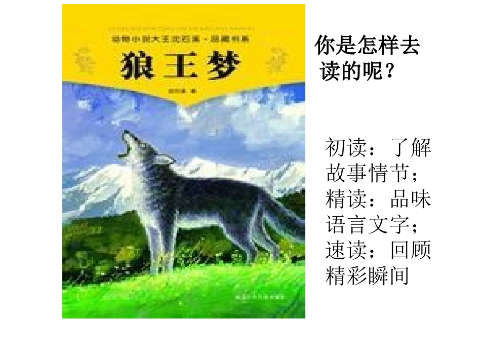 演示文稿(狼王梦)_第1页