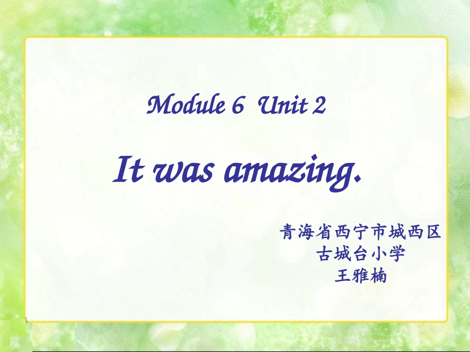 Unit2Itwasamazing._第1页
