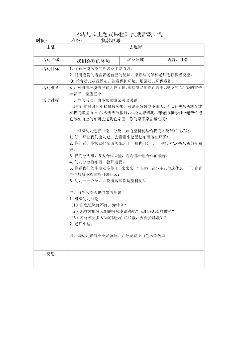 我们喜欢的环境_第1页