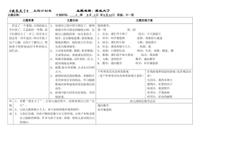 中一班主题计划(13.9-14.1)