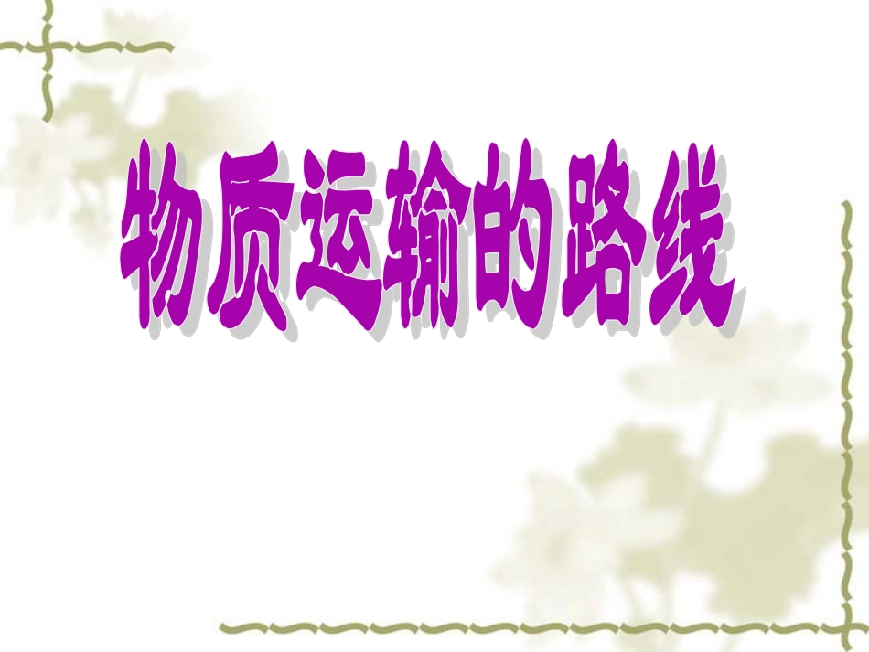 第三节物质运输的路线_第3页