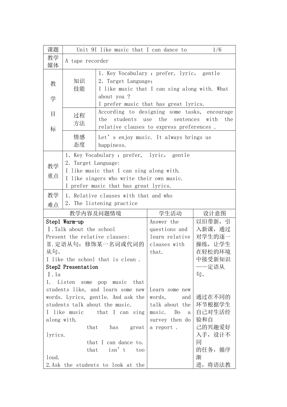 Unit9IlikemusicthatIcandanceto_第1页