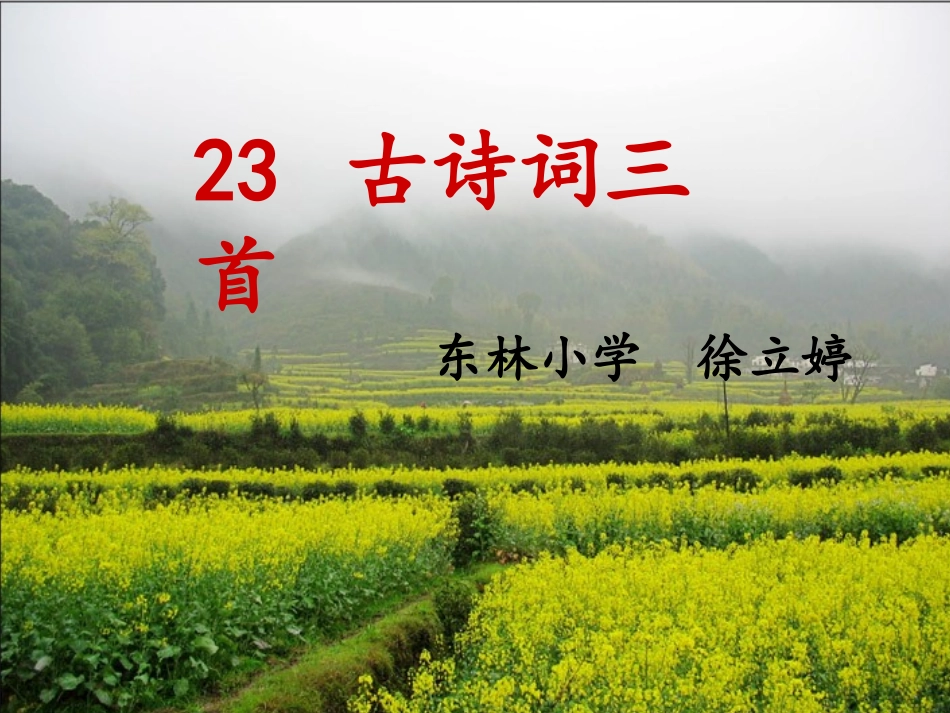 《乡村四月》《四时田园杂兴》课件2_第1页