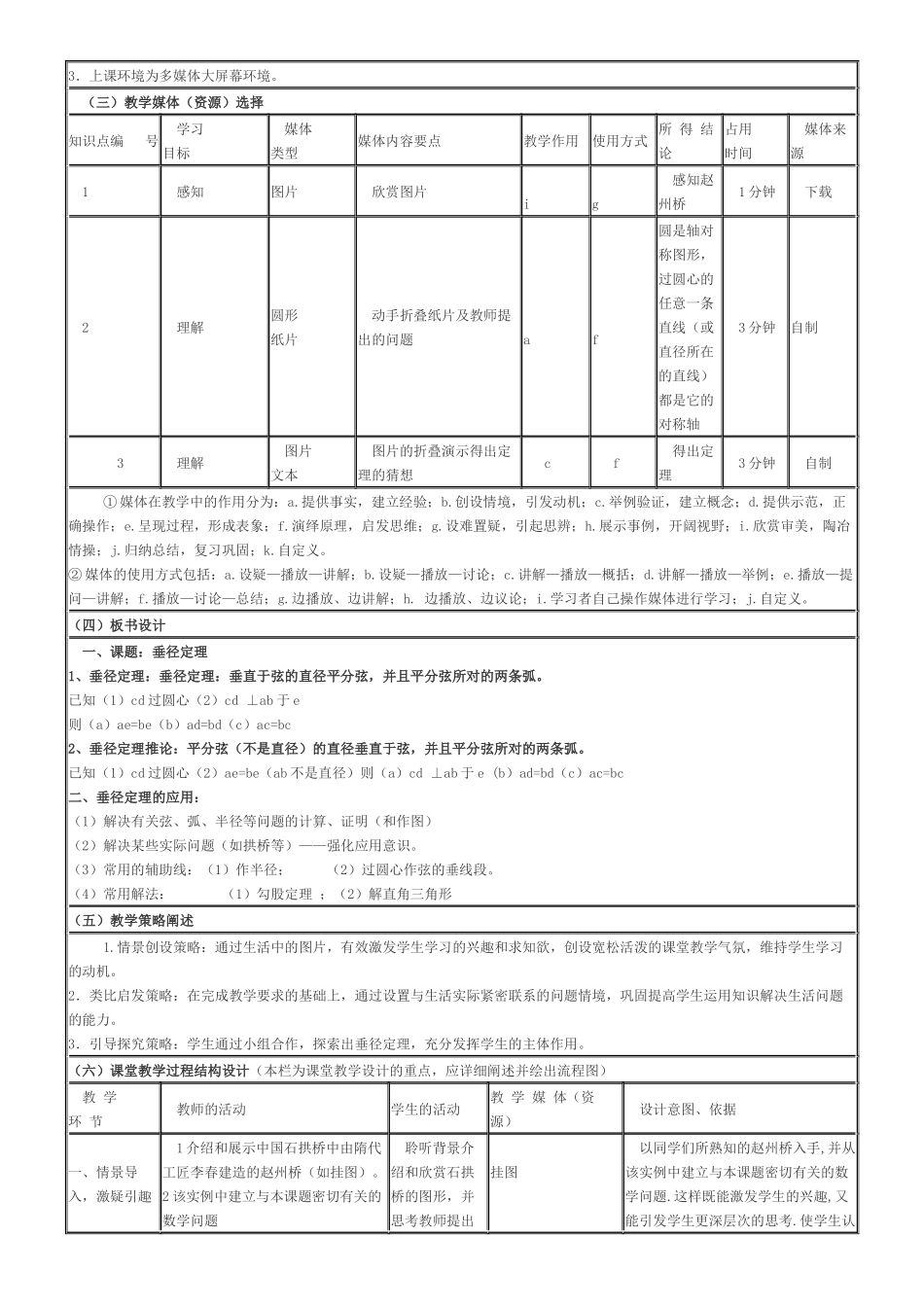 垂径定理的教学设计_第2页