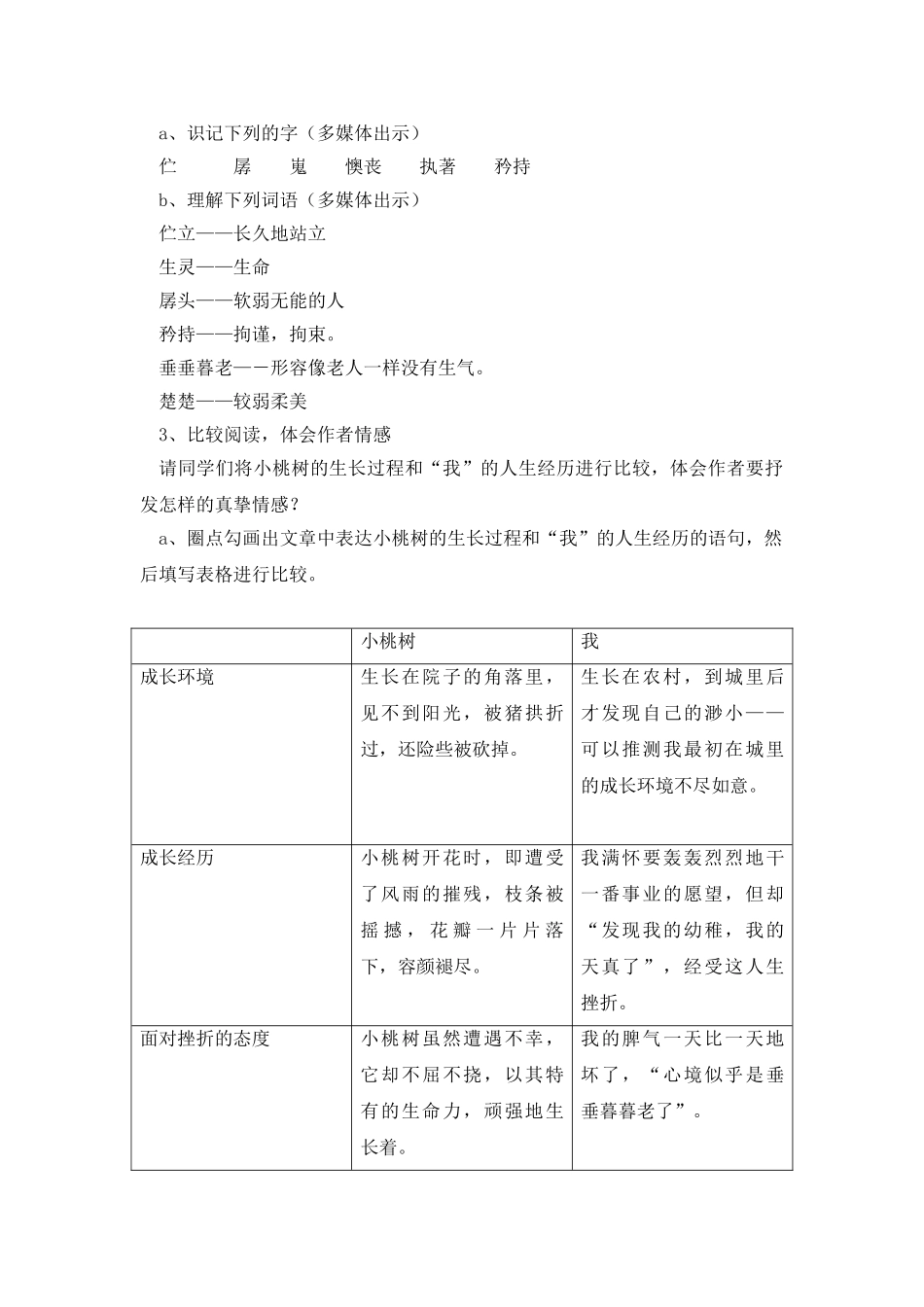(部编)初中语文人教2011课标版七年级下册一颗小桃树-(5)_第2页