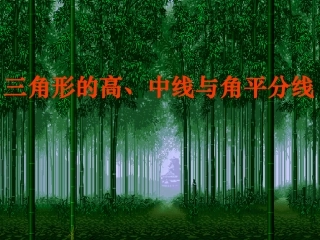 11.2.1三角形的高、中线、角平分线.1.2三角形的高、中线与角平分线